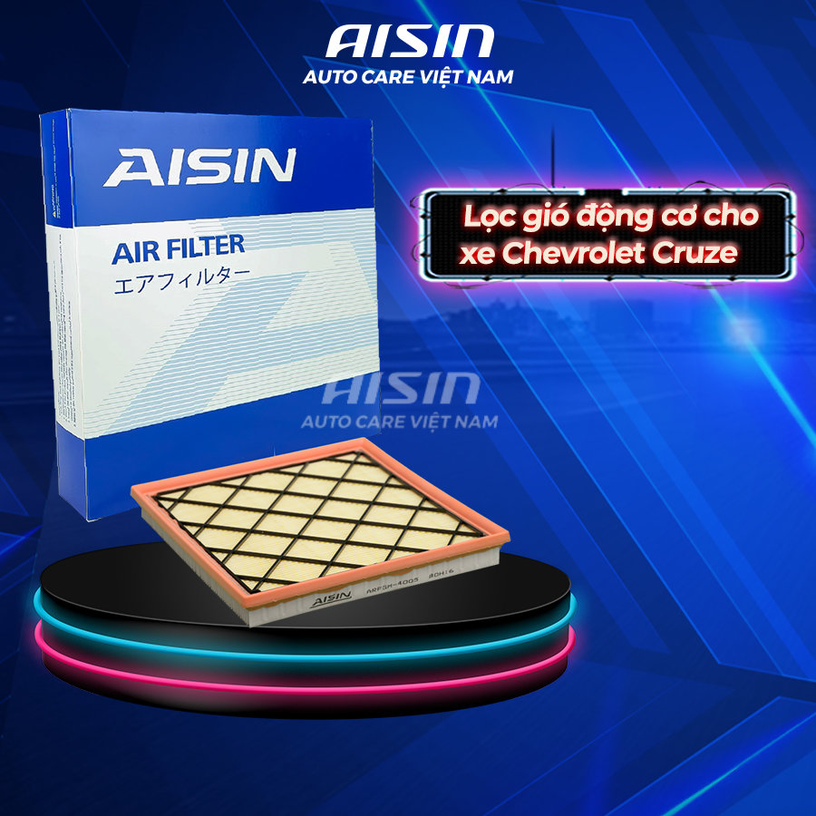 Lọc gió động cơ cho xe chevrolet cruze thương hiệu aisin arfgm-4005