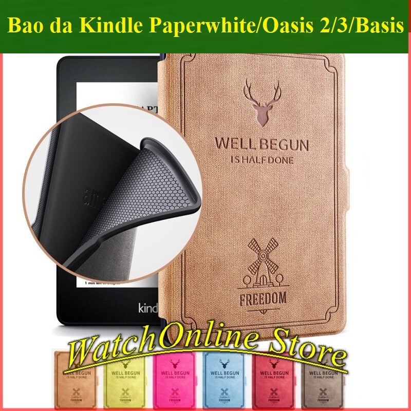 Bao da Kindle Paperwhite 1/2/3/4  Kindle Basis 2019   Kindle Basis (8th) họa tiết Hươu nai