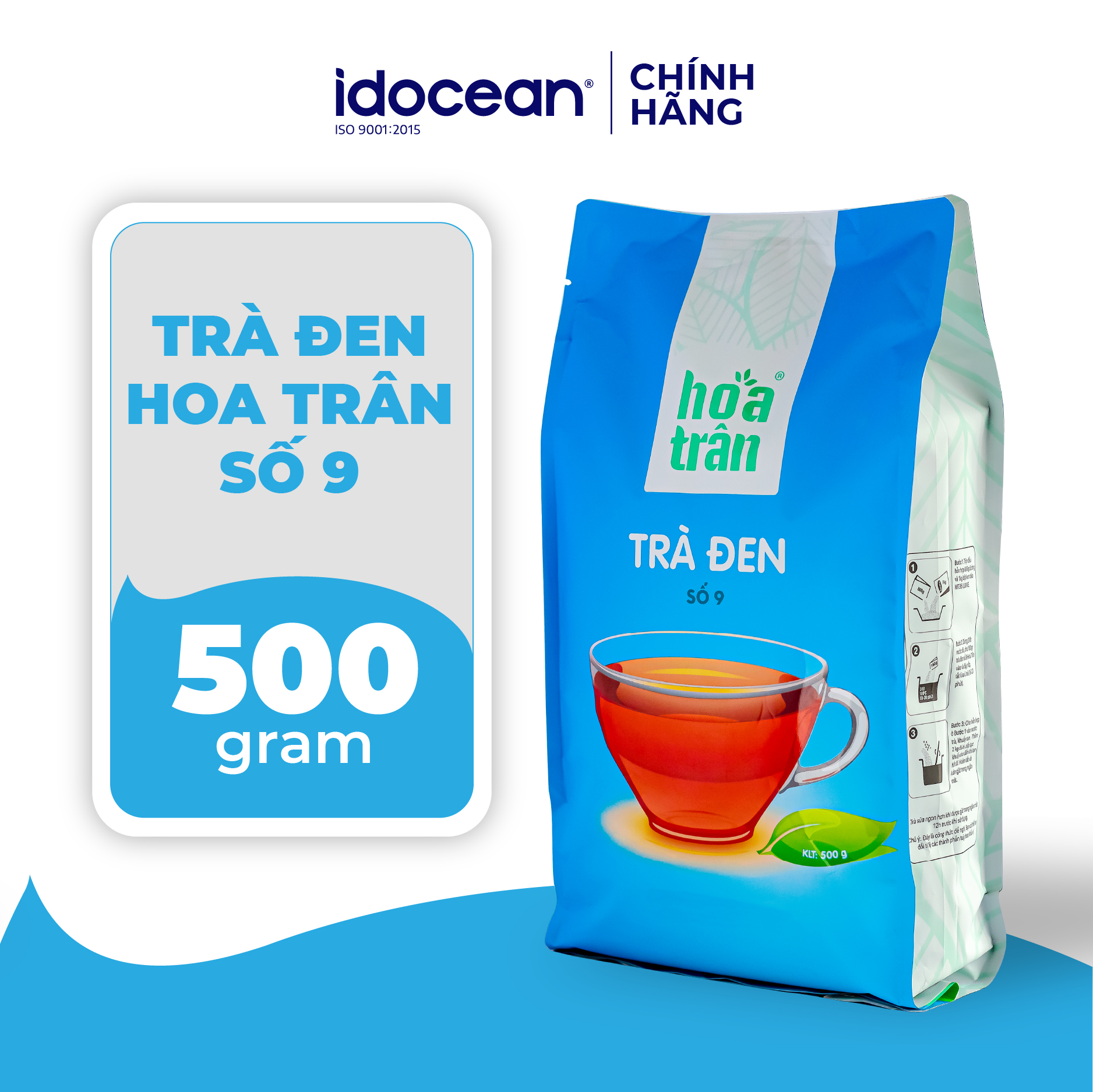 Trà Đen Hoa Trân Số 9 - Trà Đen Nấu Trà Sữa, Hồng Trà Pha Trà Sữa, Trà Tắc, Trà Trái Cây,... - 500g