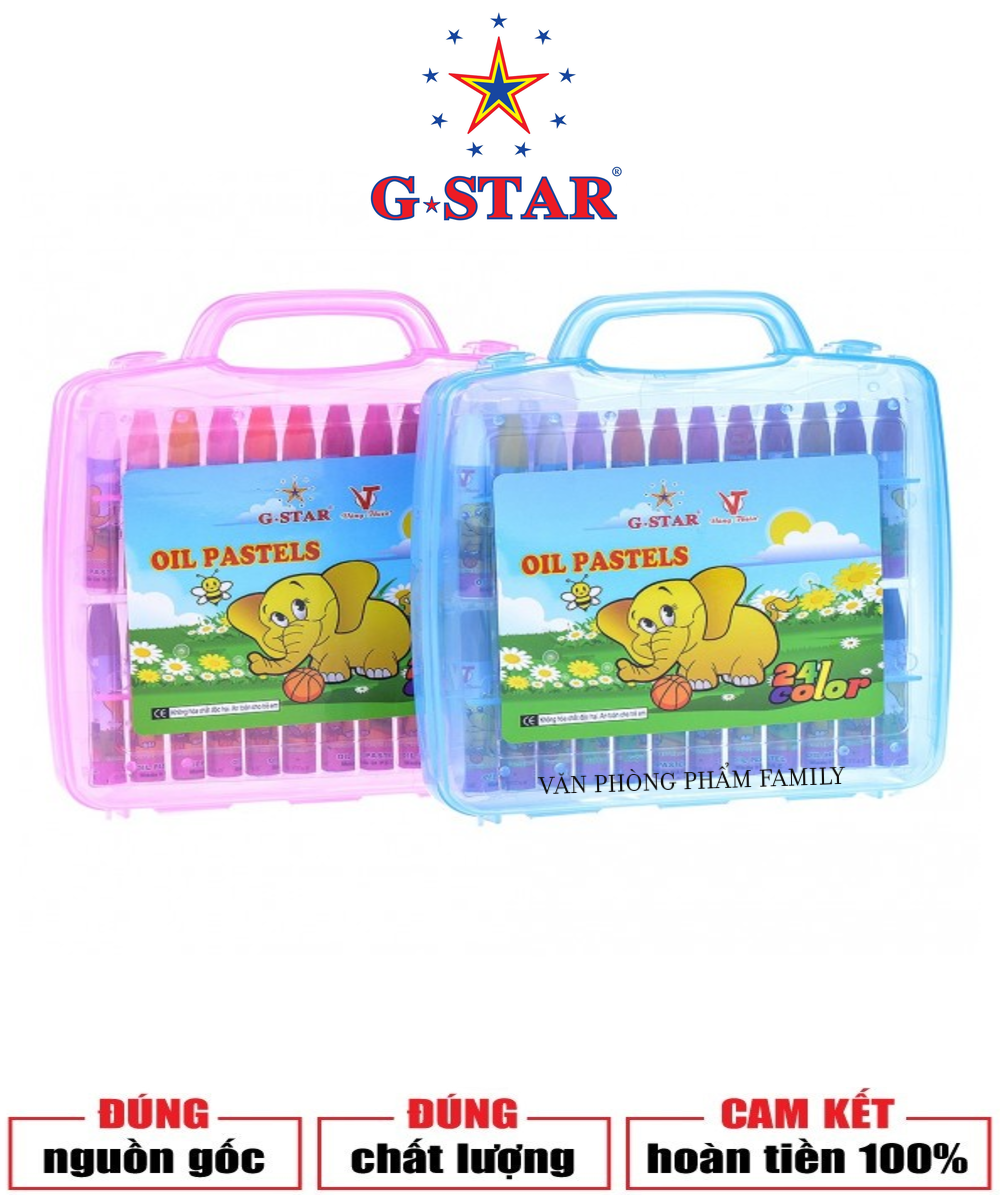 Sáp Dầu hộp nhựa Gstar 24 Màu 1981 là màu vẽ ở dạng sáp dầu khá mềm nên cho lớp màu rất đều và mịn