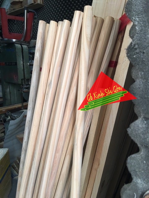 Thanh gỗ thông tròn phi 2cm, dài 1m2 láng mịn đẹp dùng làm trang trí