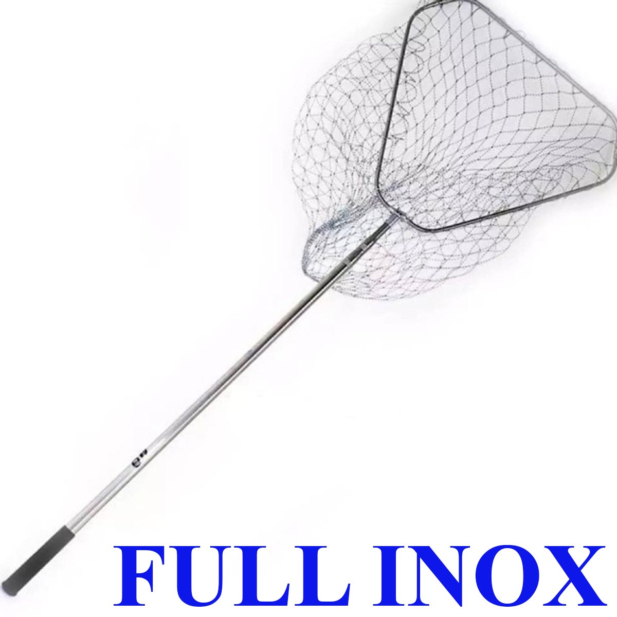 Vợt vớt cá inox vành tam fiác đủ size - 1m5, 1m9, 2m5,3m0 - vợt cá inox, vợt cá gấp gọn