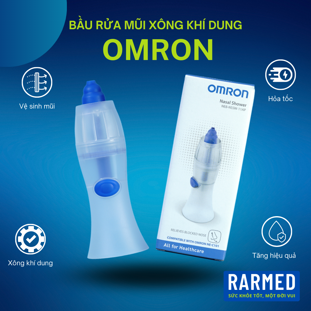 Dụng cụ bầu rửa mũi cho máy xông khí dung Omron