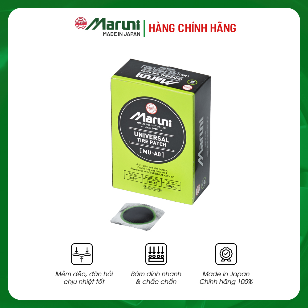 Miếng vá lốp không săm Nhật Bản Maruni MU-A0
