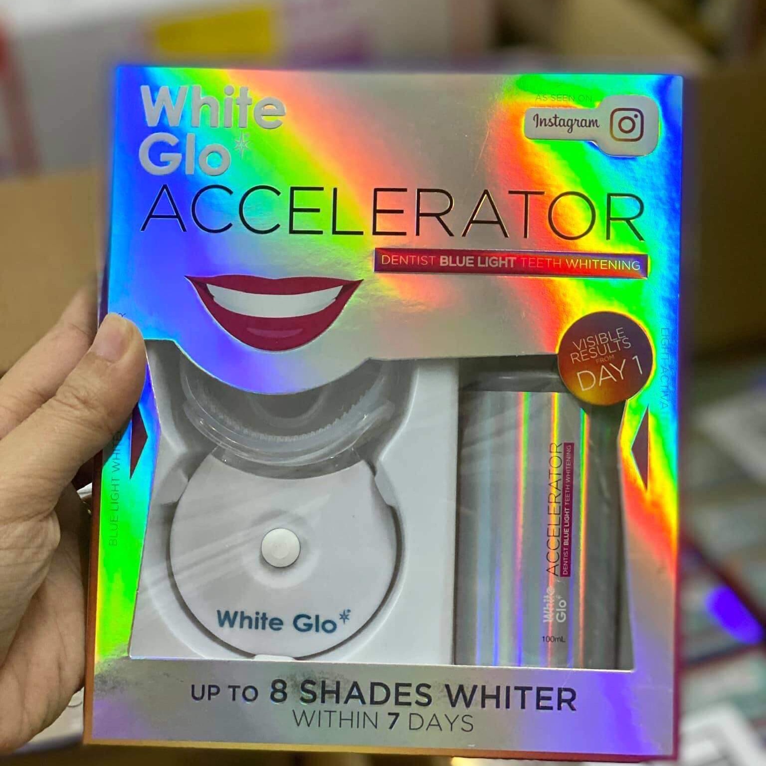 Set ngậm trắng răng White Glo Accelerator của Úc