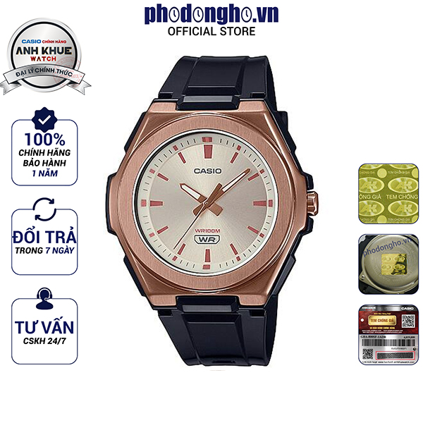 Đồng hồ unisex dây nhựa casio anh khuê lwa-300hrg-5evdf