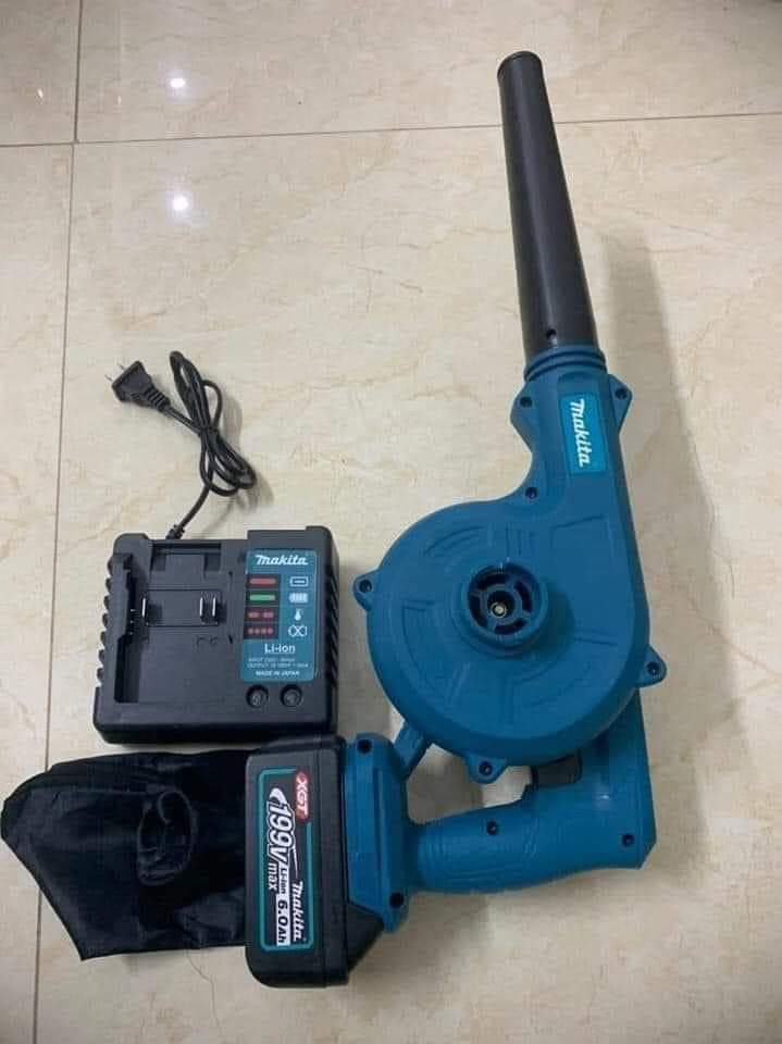 Máy thổi bụi hút bụi pin k-max dùng pin makita 21v, pin chuẩn 10 cell, sài chung pin makita 18v