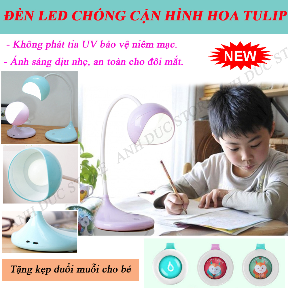 Đèn Chống Cận Thị, Đèn Học Để Bàn Chống Cận Thị, Đèn Học Sinh Chống Cận Thị. Ánh Sáng Tự Nhiên, An Toàn Và Bảo Vệ Đôi Mắt, Không Phát Xạ Tia UV, Thiết Kế Xinh Xắn, Nhỏ Gọn. TẶNG KẸP ĐUỔI MUỖI - MUA NGAY !!!!