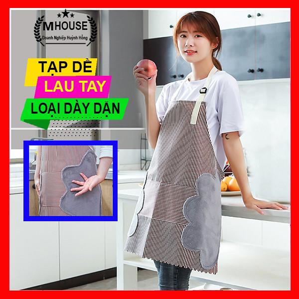 Tạp Dề Cao Cấp Kèm Khăn Lau Tay Bên HôngTạp Dề Nhà Bếp