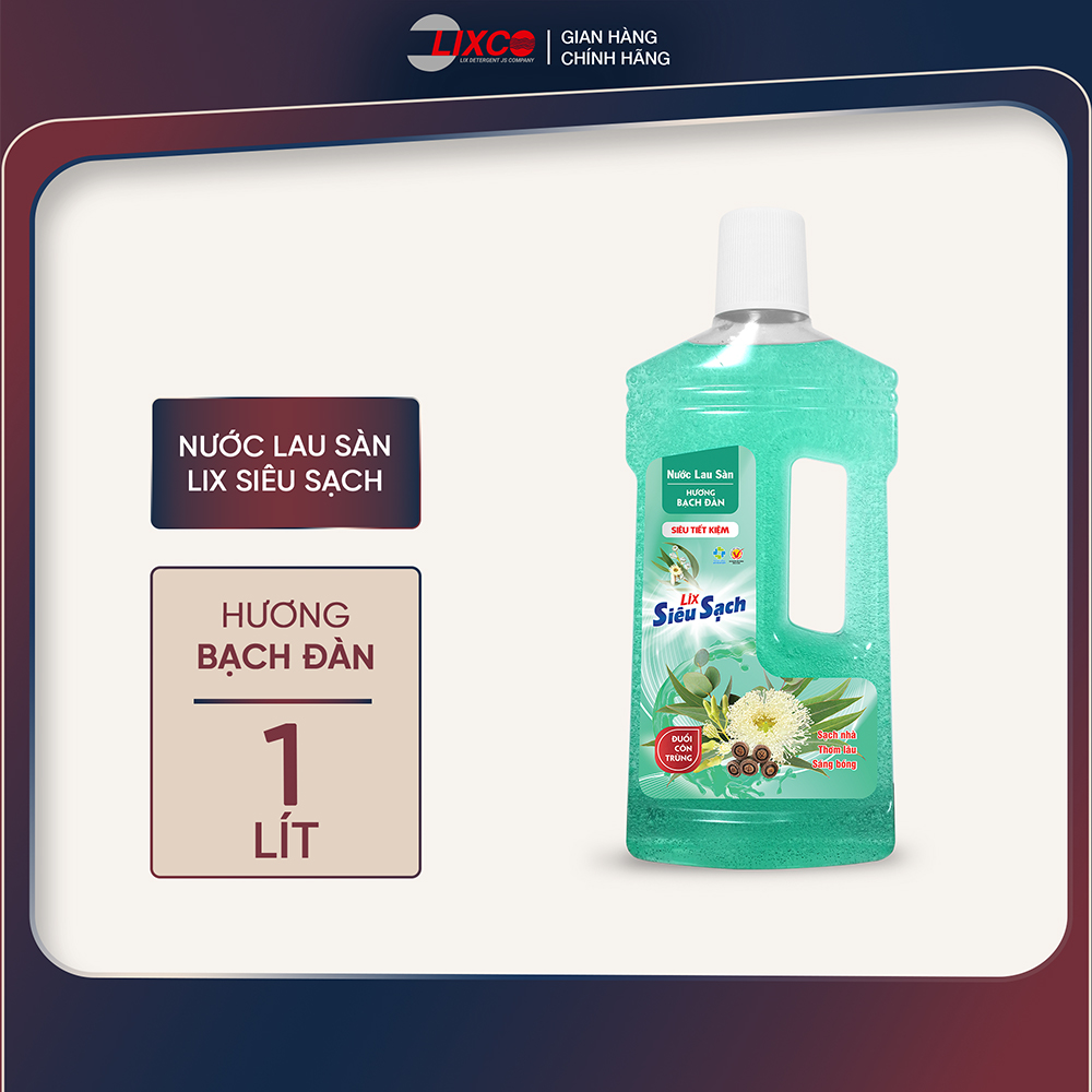 Nước lau sàn siêu sạch hương bạch đàn, sạch nhà sáng bóng, thơm lâu đuổi côn trùng, sử dụng phù hợp với mọi loại sàn nhà - Lixco Việt Nam