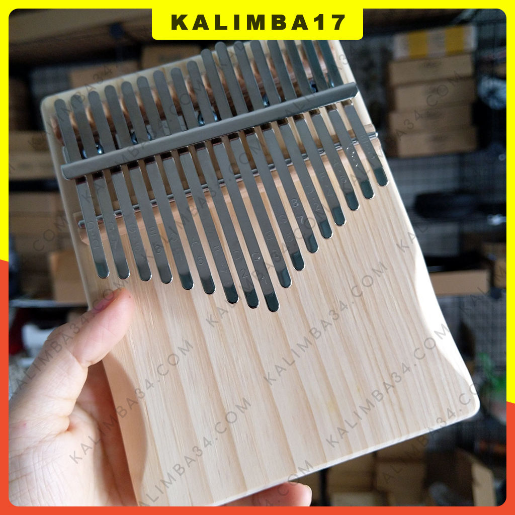Basic 17-key pine kalimba, 21-key solid wood Kalimba, Thumb piano, attractive toys for children