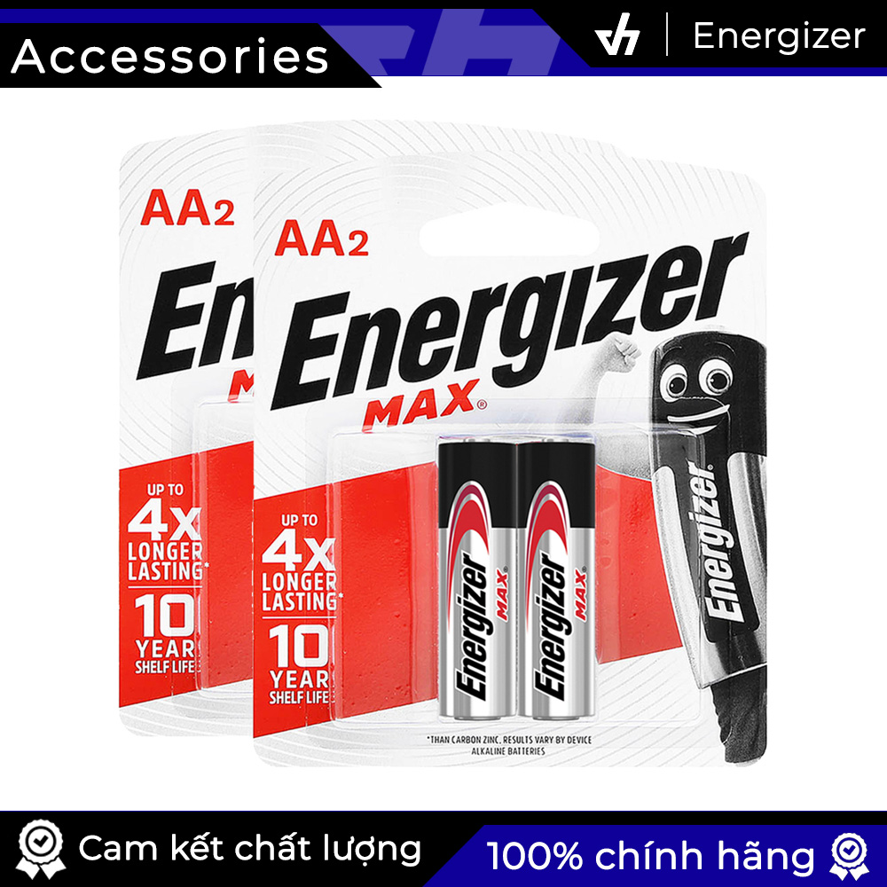 Bộ 4 pin AA Alkaline Energizer E91 - Pin kiềm chống chảy