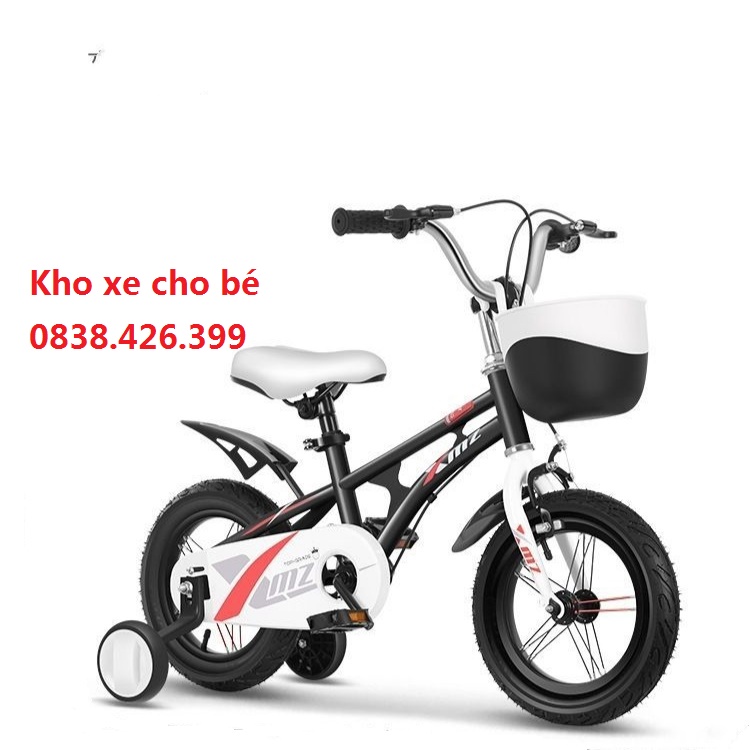 [Hoàn tiền 10%]Xe đạp 4 bánh  XMZ cao cấp sơn tĩnh điện khung carbon bánh xe 3 lớp đặc cho phù hợp với bé trai bé gái  3-6t