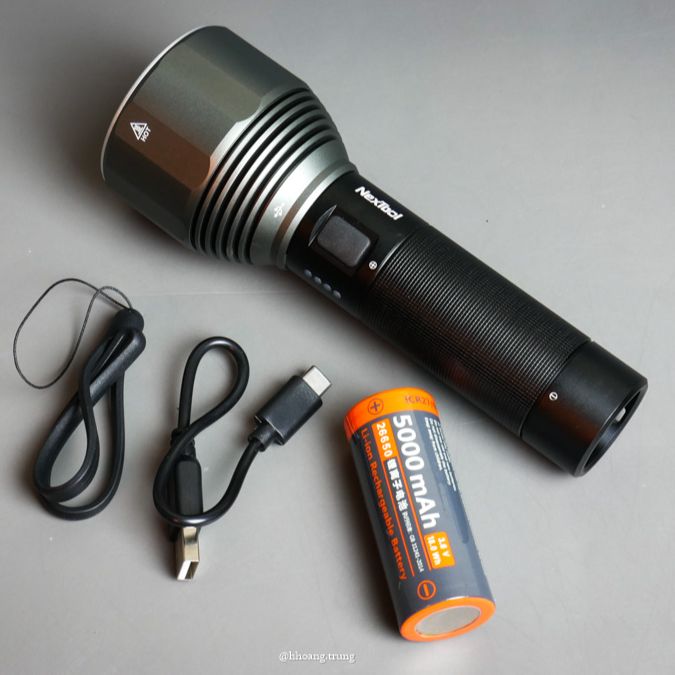 Đèn pin Xiaomi NexTool XPH50.2 2000lm 6500K Chiếu xa 380m cổng sạc USB-C