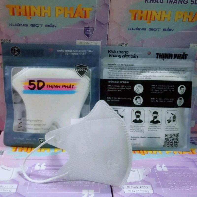 Thùng  200 chiếc Khẩu trang 5D Mask Thịnh Phát