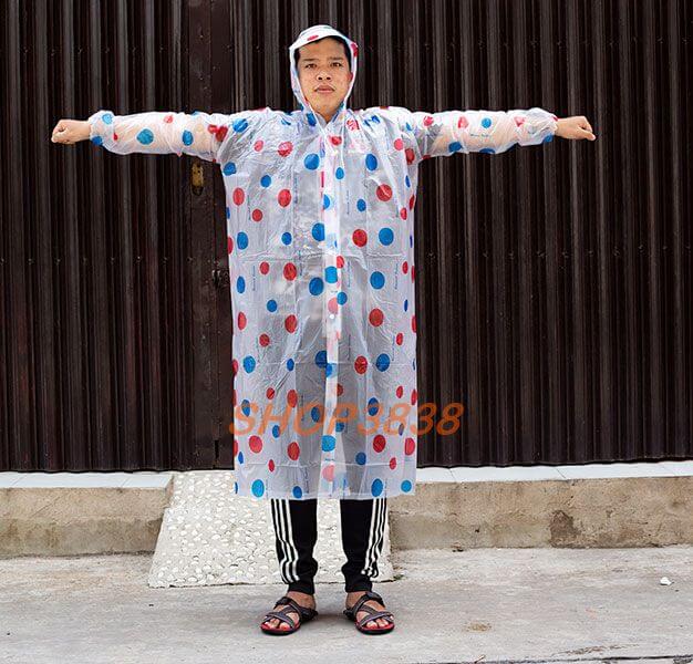 [HCM]Áo Mưa Măng Tô Nhựa Dẻo 1m6 Không Thấm Nước