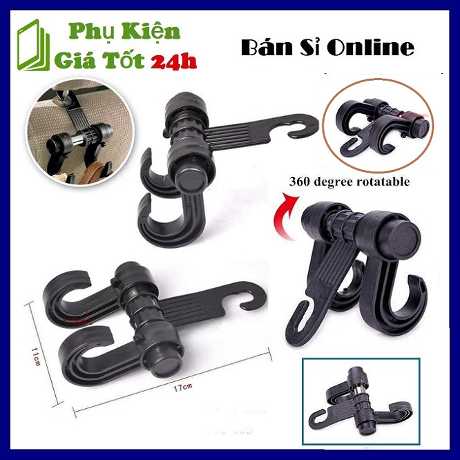 Móc treo đồ sau ghế ôtô - dụng cụ treo đồ - móc đồ sau ghế ô tô