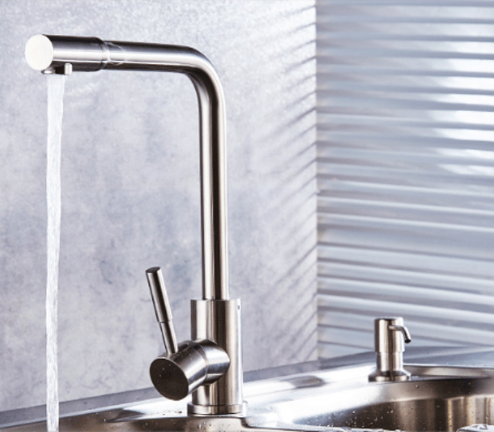 Vòi rửa bát inox 304 cao cấp- đầu vòi xoay 360 độ