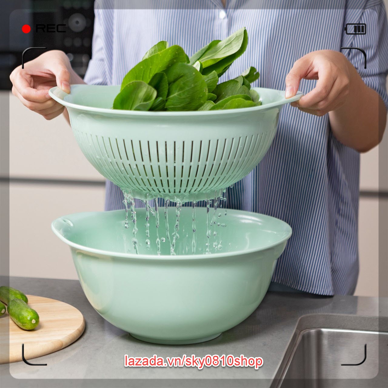 Bộ thau rổ cao cấp Inochi Yoko