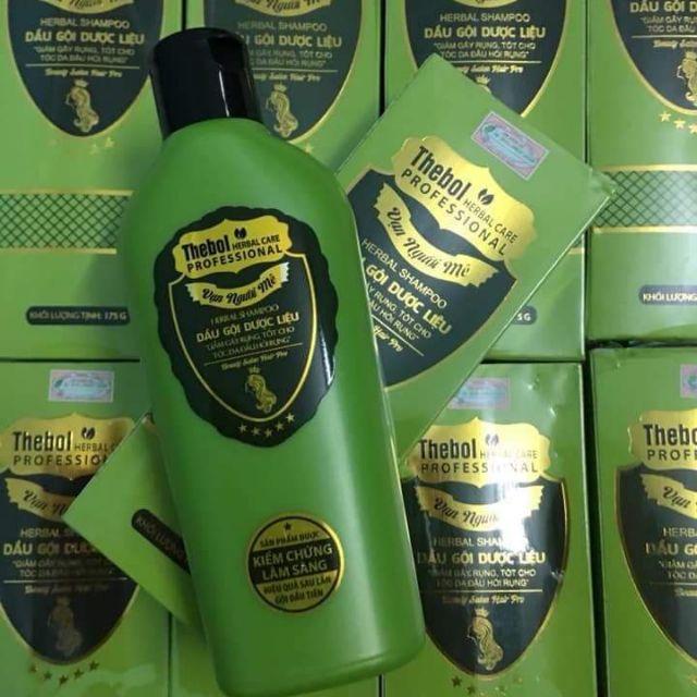 10 CHAI DẦU GỘI DƯỢC LIỆU THEBOL (màu xanh)