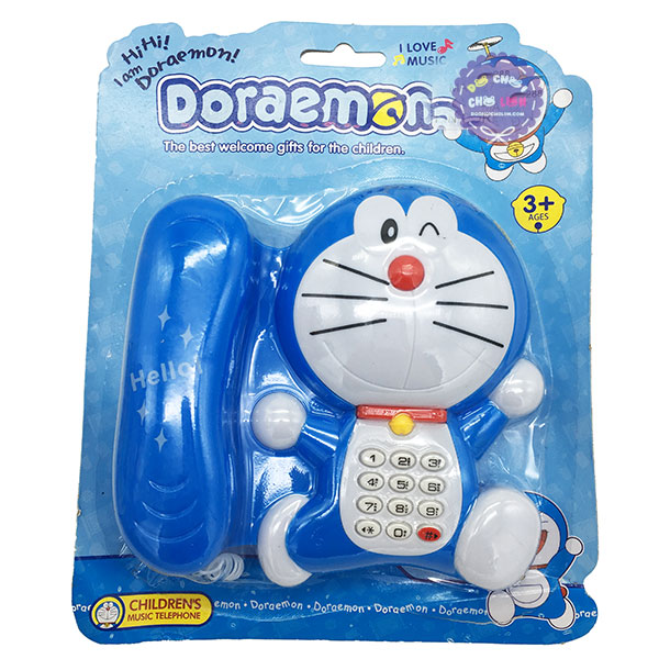 Vỉ đồ chơi điện thoại bàn Doraemon dùng pin có đèn nhạc - ĐỒ CHƠI CHỢ LỚN