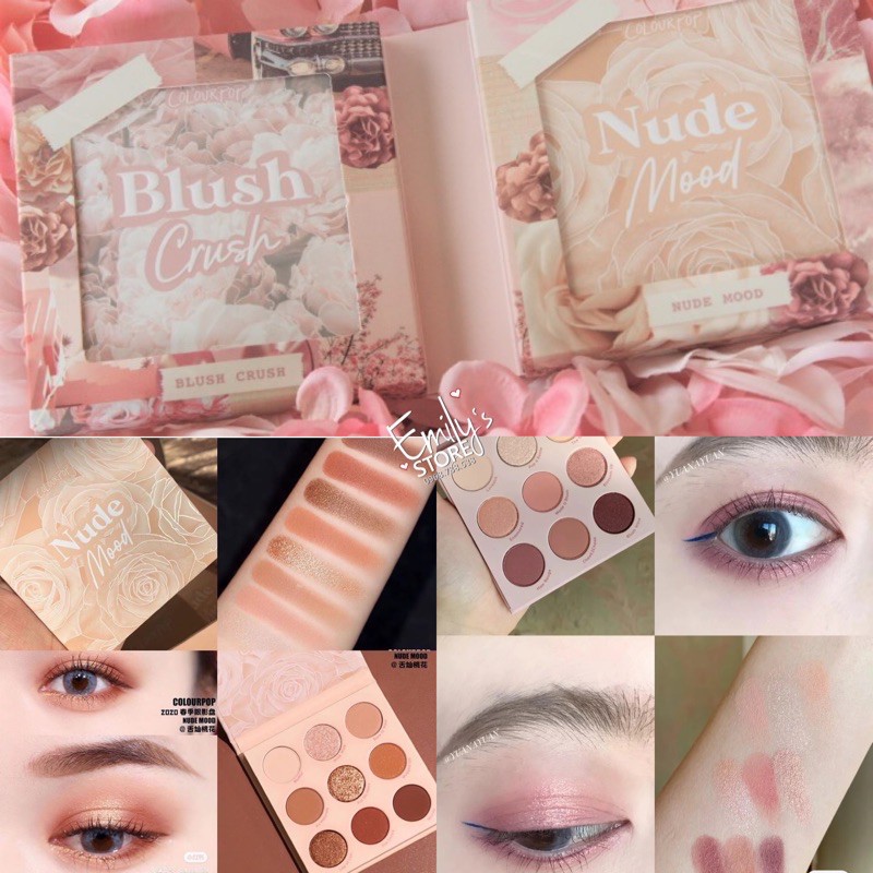 Set phấn mắt Colourpop Blushing Nude Shadow Palette