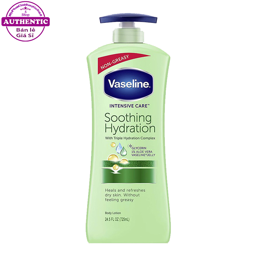 Dưỡng thể vaseline aloe soothe 725ml
