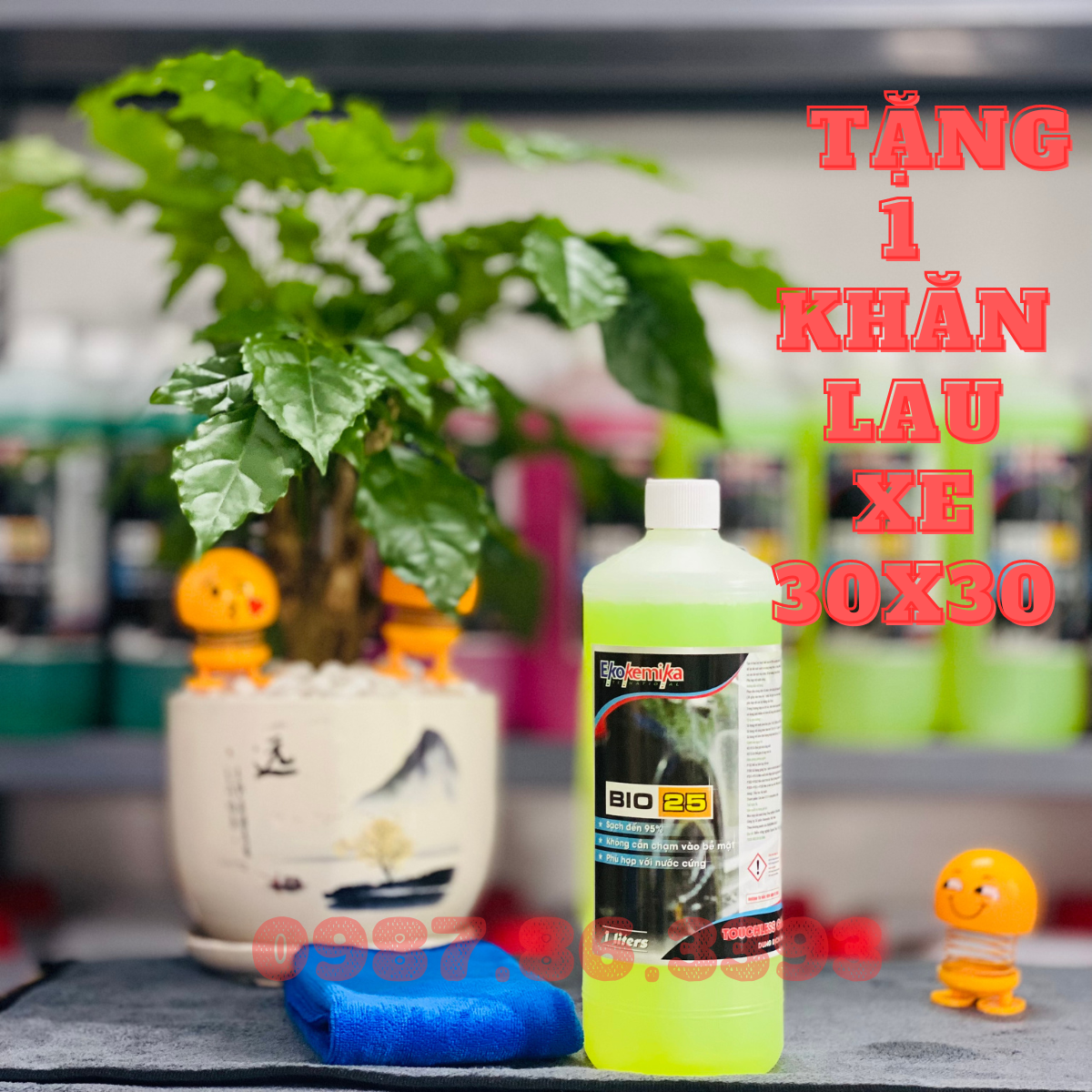 Nước rửa xe , bọt rửa xe cao cấp nhập khẩu từ Italya Ekokemika Bio 25 .1 Lít tặng 1 khăn 5 Lít tăng 3 khăn Microfiber