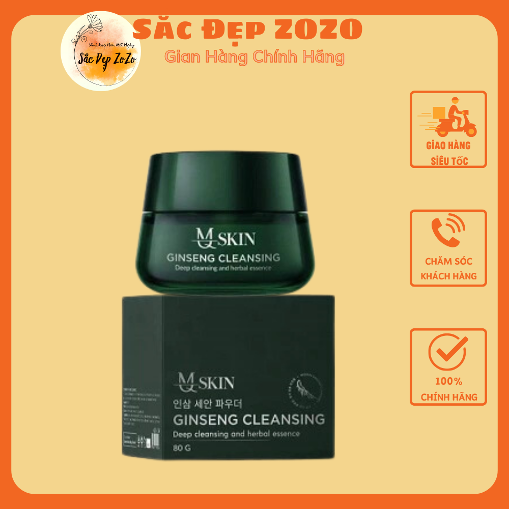 Bột Rửa Mặt Nhân Sâm MQ(MẪU MỚI) - Trắng Sáng, Ngăn Mụn