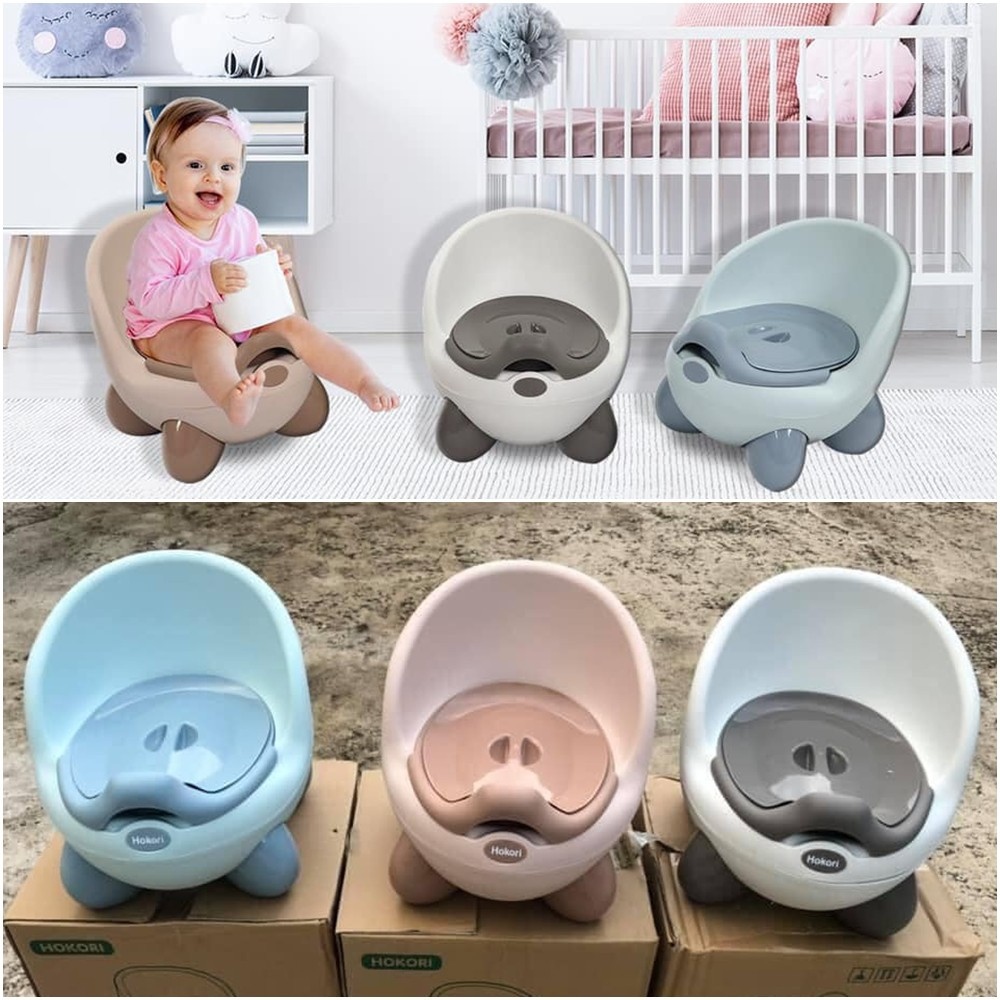 Bô Cho Bé Đi Vệ Sinh Cao Cấp Giúp Bé Tập Đi Vệ Sinh Bô Gấu Hokori Có Ngăn Chứa Dễ Tháo Lắp Để Chùi Rửa nhựa Việt Nhật