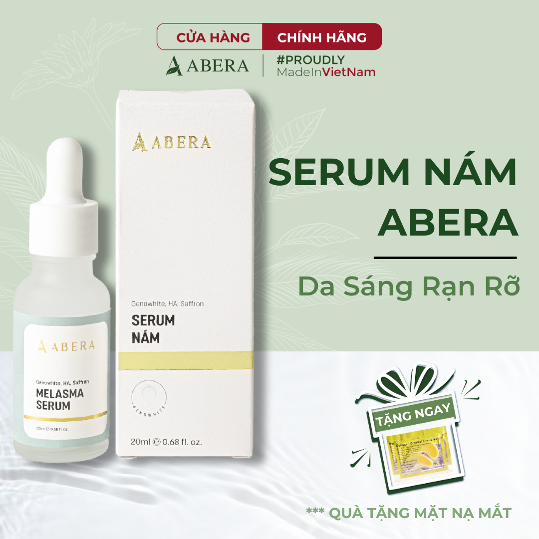 Serum nám da abera chinh phục nám với - làn da sáng mịn không tì vết