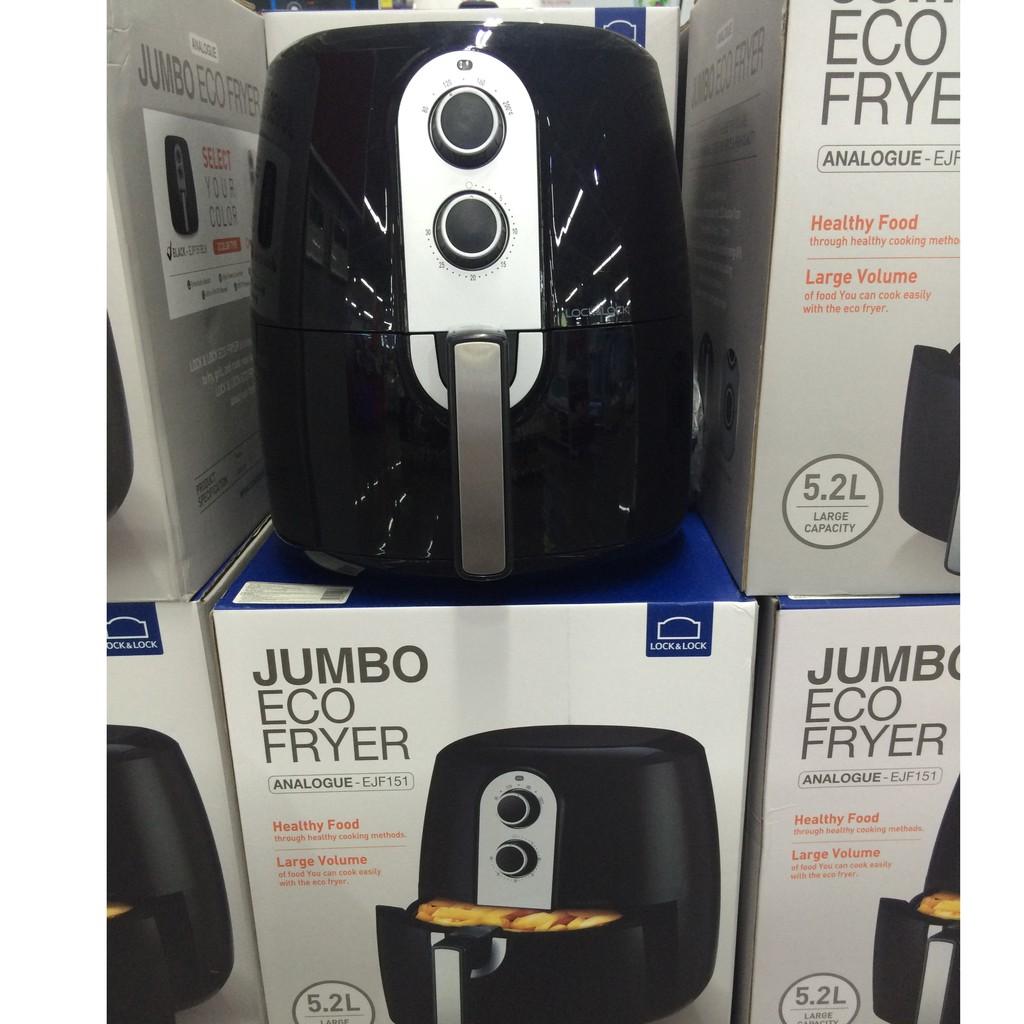 Nồi chiên không dầu locknlock jumbo ejf151 5.2l