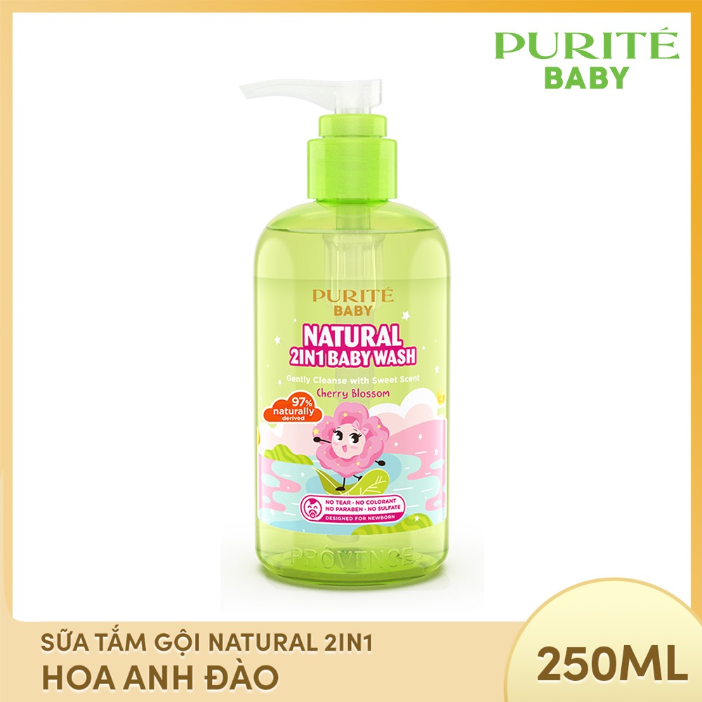 Sữa tắm gội purité baby natural 250ml