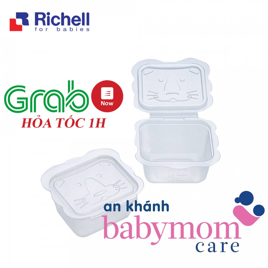 Bộ hộp trữ thức ăn dặm richell
