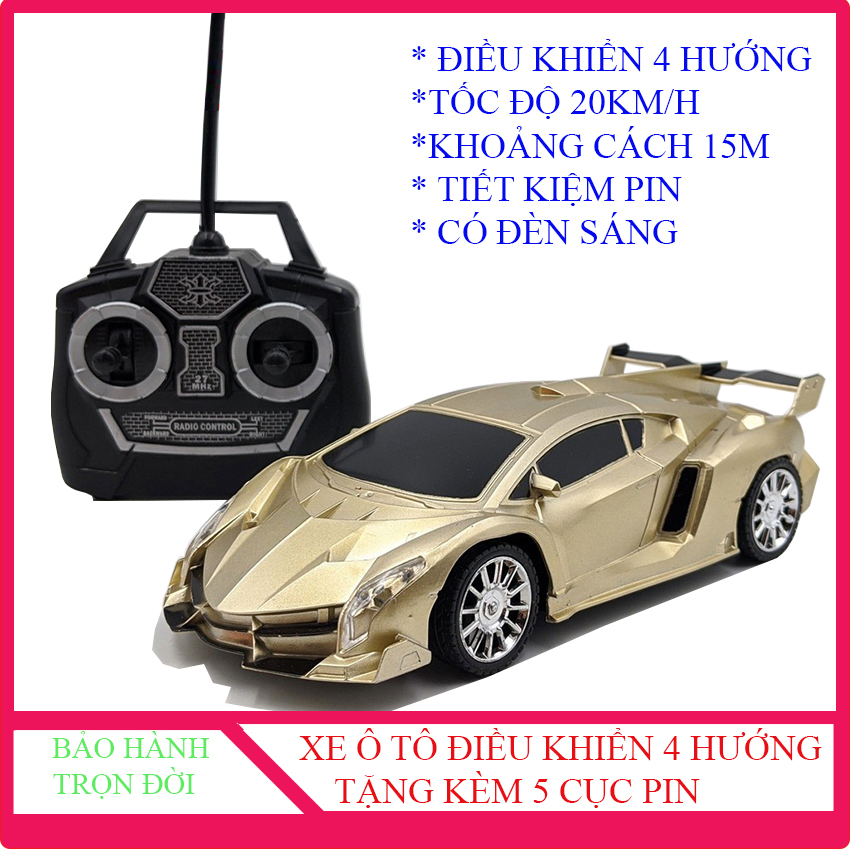 [HCM][BẢO HÀNH 10 NĂM] XE Ô TÔ ĐIỀU KHIỂN 4 HƯỚNG TỐC ĐỘ CAO TẶNG KÈM 05 PIN XE Ô TÔ ĐỒ CHƠI CHO BÉ
