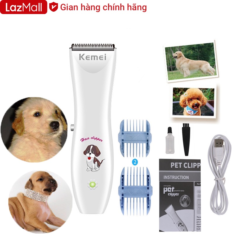 Tông đơ cắt lông chó mèo km-1051 cắt tỉa lông, tông đơ chăm sóc lông thú cưng