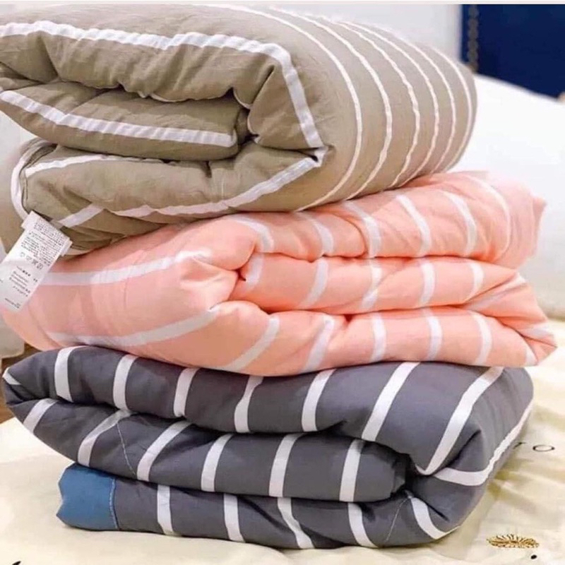 Chăn văn phòng , Chăn hè cotton đũi  siêu mát dùng cho văn phòng tiện lợi , nhỏ gọn mang đi mọi lúc mọi nơi