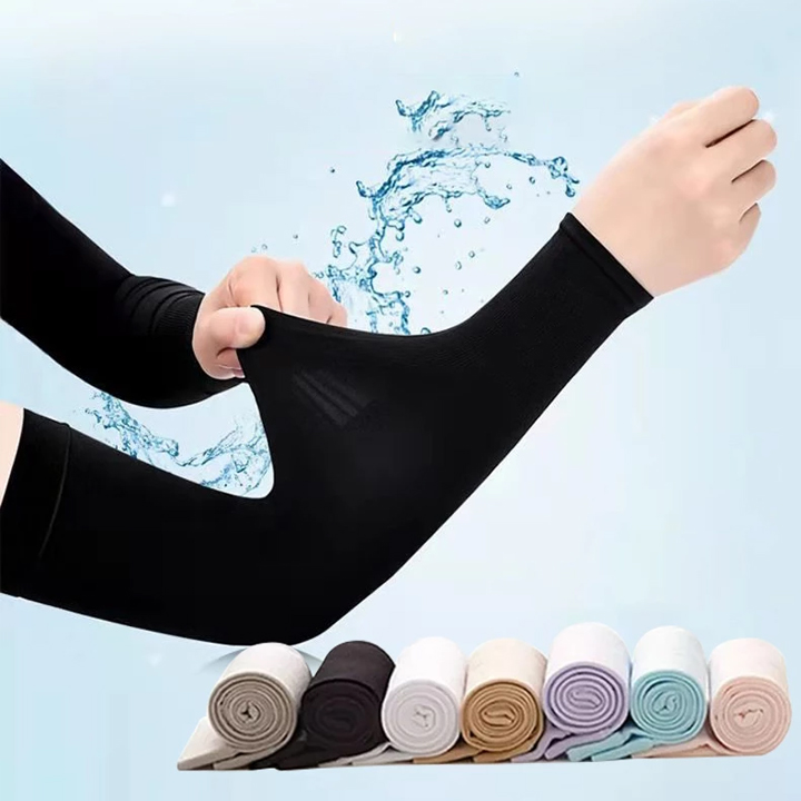 Ống tay găng tay không xỏ ngón chống nắng chống tia cực tím đi phượt G1