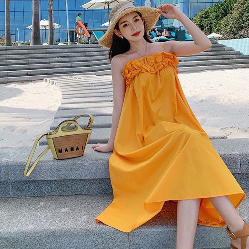 Đầm váy maxi thiết kế viền bèo cực hot - TT 45 mẫu hót hiện nay