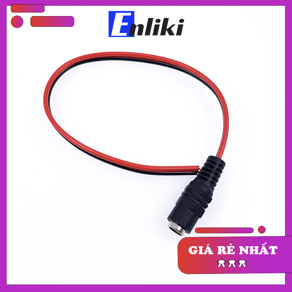 Dây nguồn 5.5x2.1mm jack dc cái có dây dài 30cm