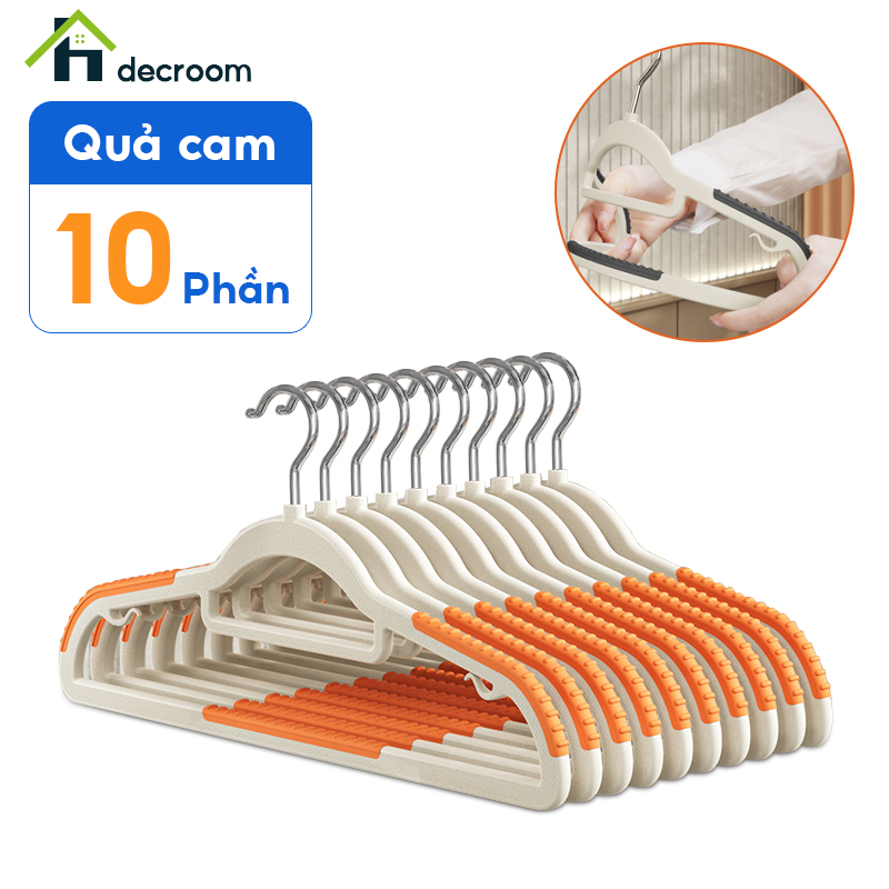 Móc quần áo,móc treo quần áo,móc treo chống trượt thiết kế điểm g thông minh combo 10