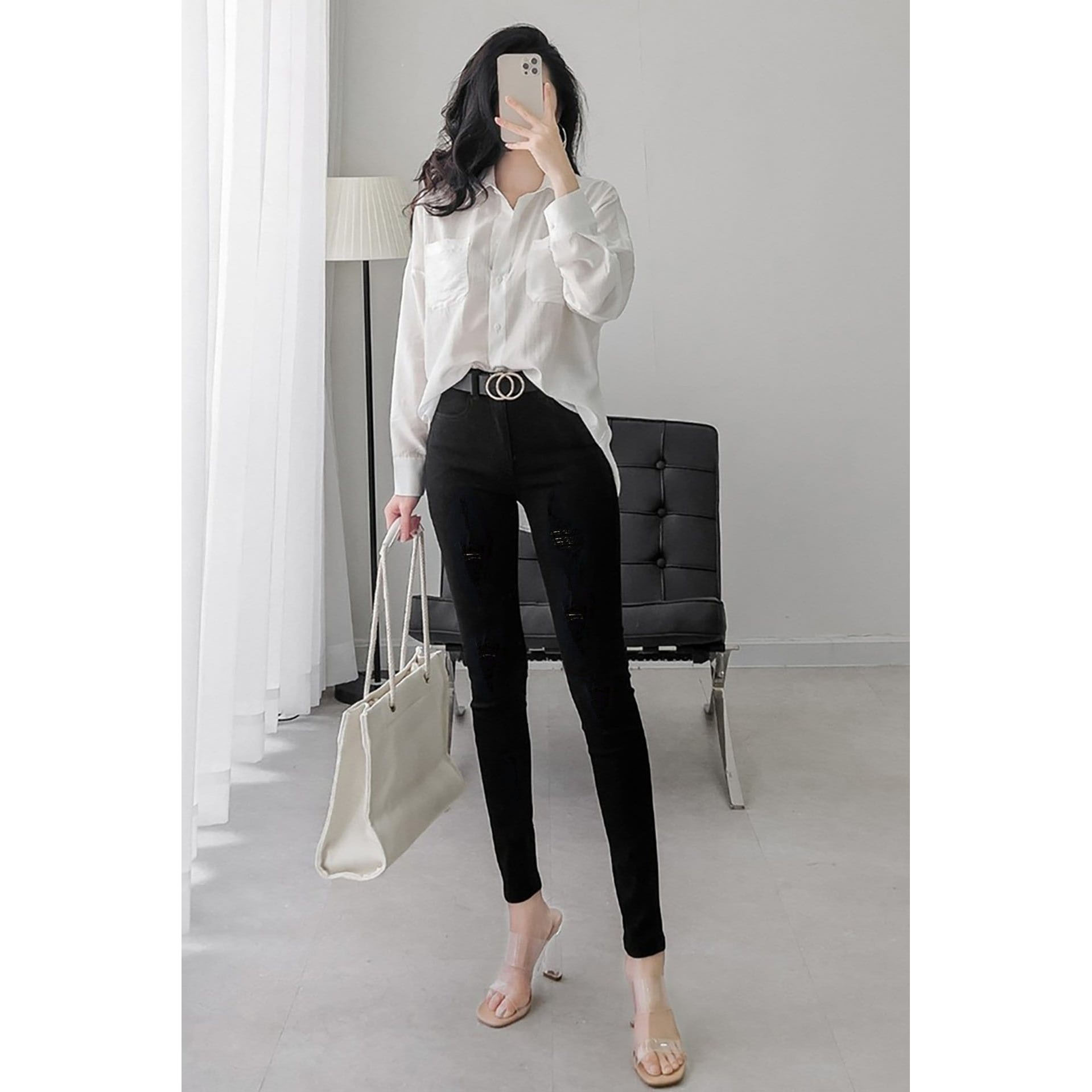 Quần Jean nữ, Quần jean, Quần Jean Nữ Co Giãn Tốt Quần Bò Nữ skinny tôn dáng, quần jean hàn quốc, quần Jean hãng Haylala sale