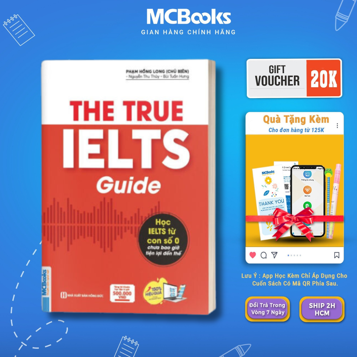 Sách - the true ielts guide - học ielts từ con số 0 - mcbooks