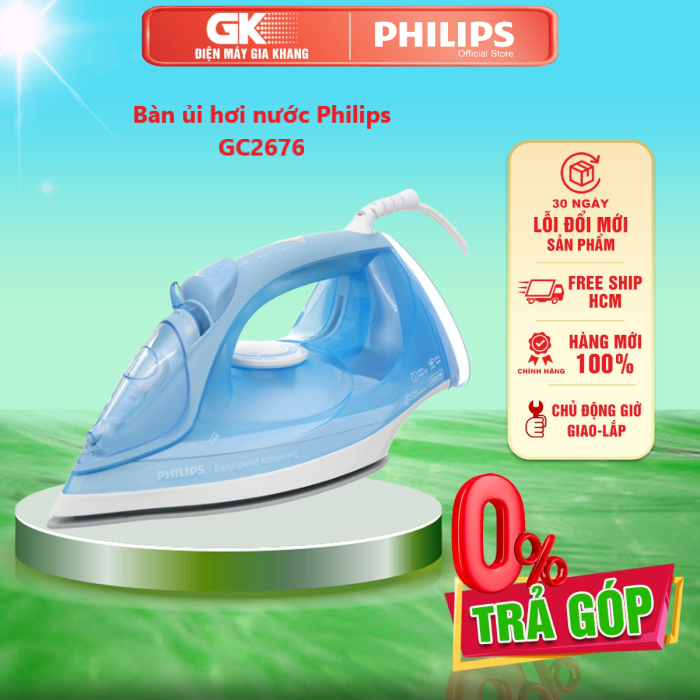 Bàn ủi hơi nước Philips GC2676 - GIAO TOÀN QUỐC - FREESHIP HCM