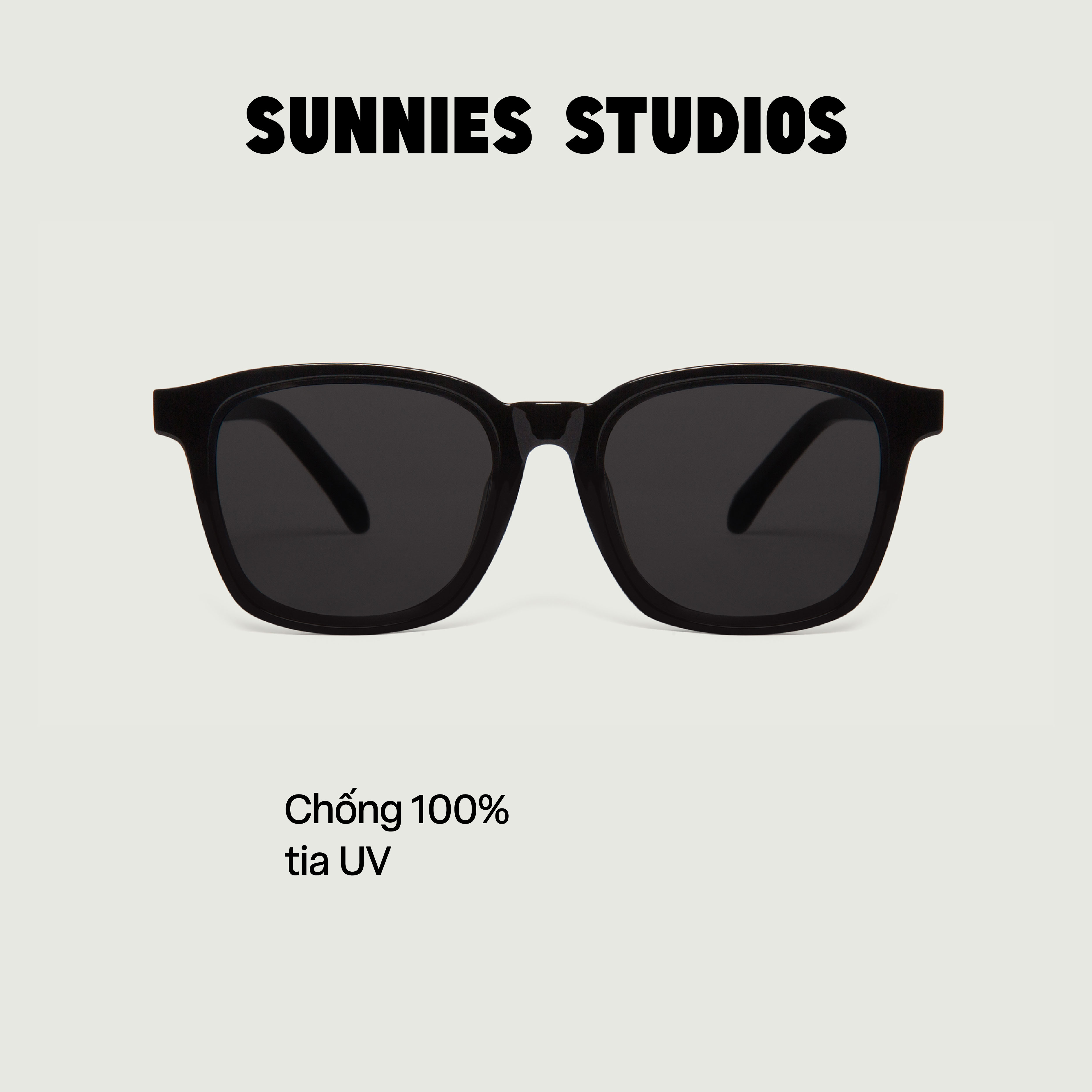 Kính mát Sunnies Studios Gọng Vuông Bennett in Ink