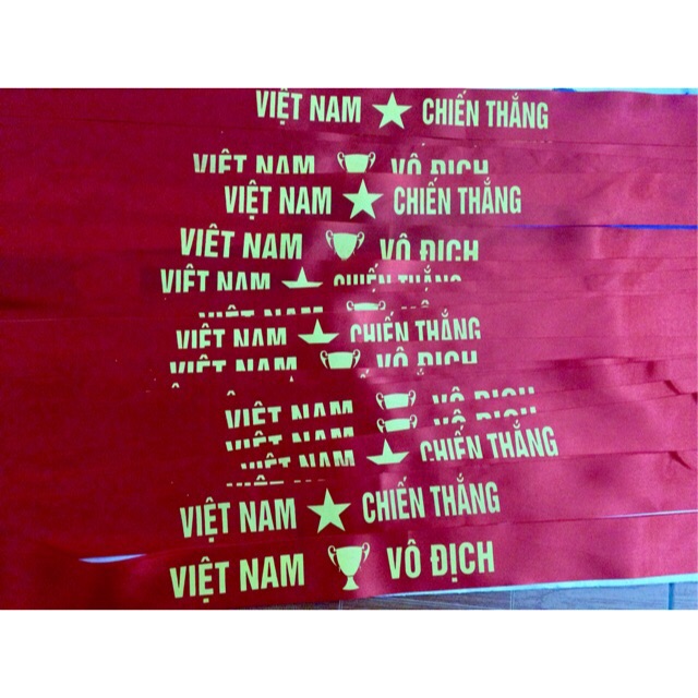 Băng Rôn Miếng Dán Sticker Cổ Vũ Đội Tuyển Việt Nam