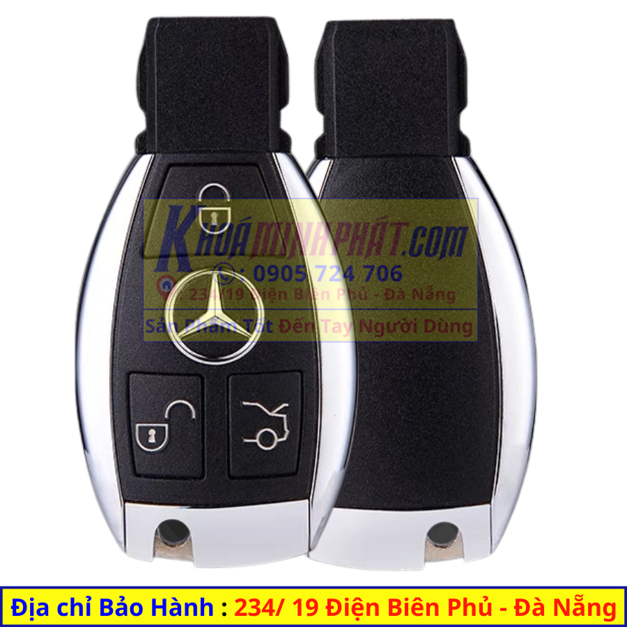 Vỏ chìa khoá xe mercedes v100.2pin