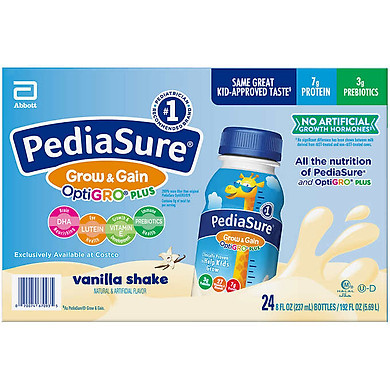 Sữa pediasure grow and gain vanilla thùng 24 chai 237ml - pedi 01