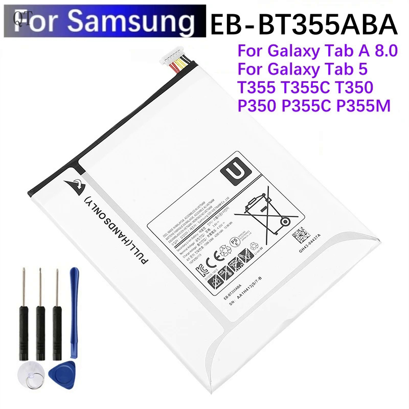 Máy tính bảng EB-BT355ABE EB-BT355ABA Pin cho Samsung Galaxy TabA 8.0 Galaxy tab5 T355/C T350/P350 p355c/M công cụ