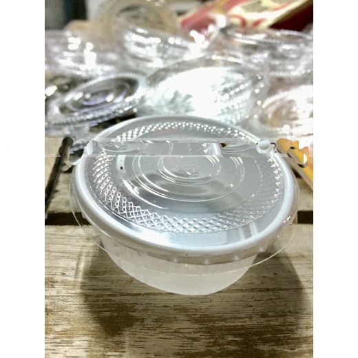 100 Chén Tương Có Nắp Dùng 1 Lần 5.6X2.5 X 4.3 Cm Kèm Nắp Trong Suốt Hộp Đựng Sốt Chấm Đem Về Hs55 - Box